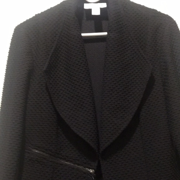 NWOT!JOSEPH RIBKOFF pebbled design blazer/coat zip accent clasp closure size 12 - Picture 1 of 15